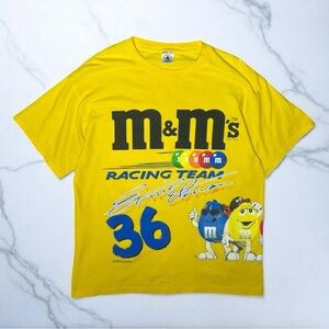 Vintage 1999 NASCAR M&M's Racing Team Ernie Irvan #36 T Shirt Y2K Collectible